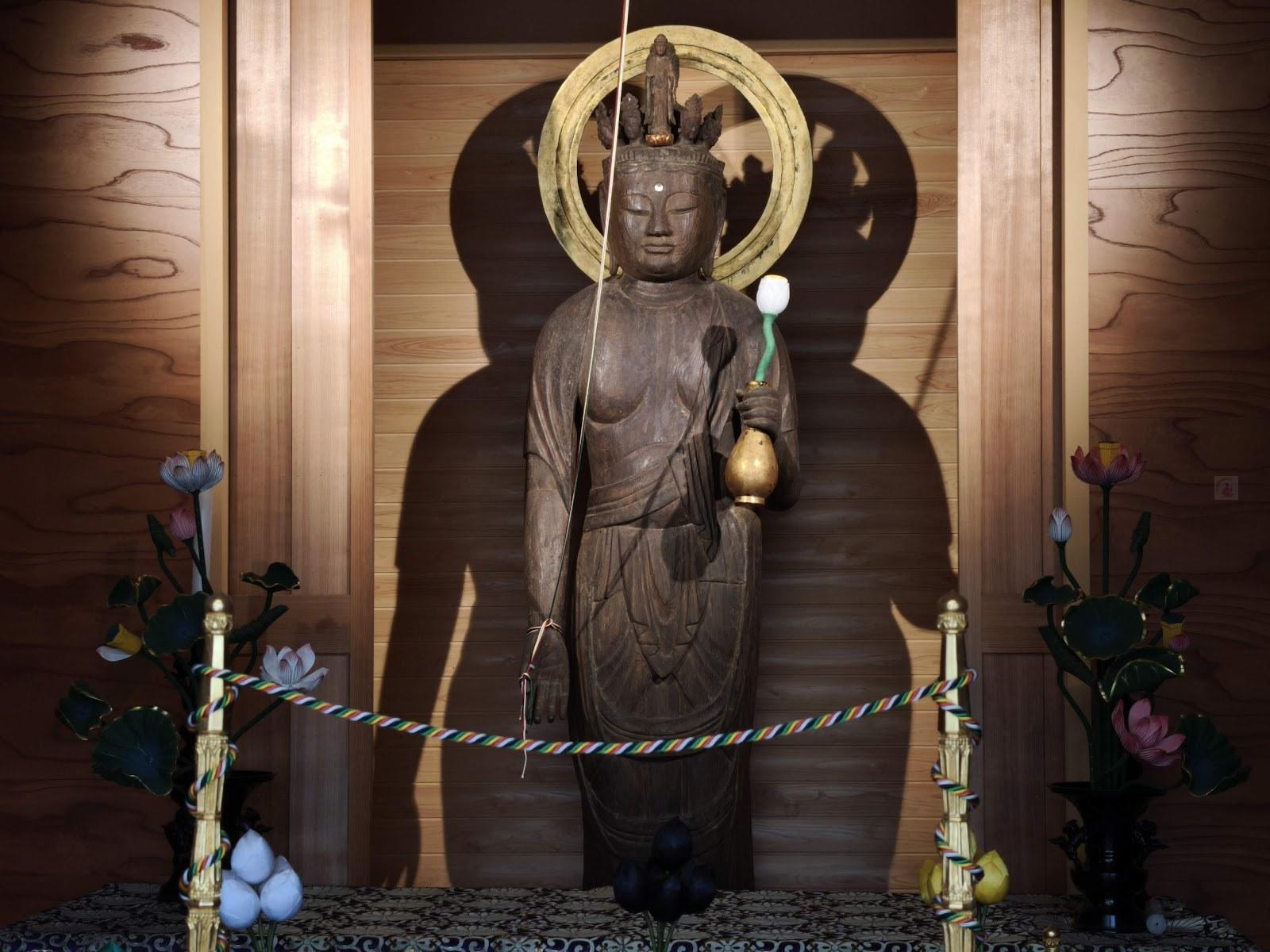 古美術柳 木造彩色 文化遺産オンライン 販売 仏像 十一面観音菩薩仏頭 